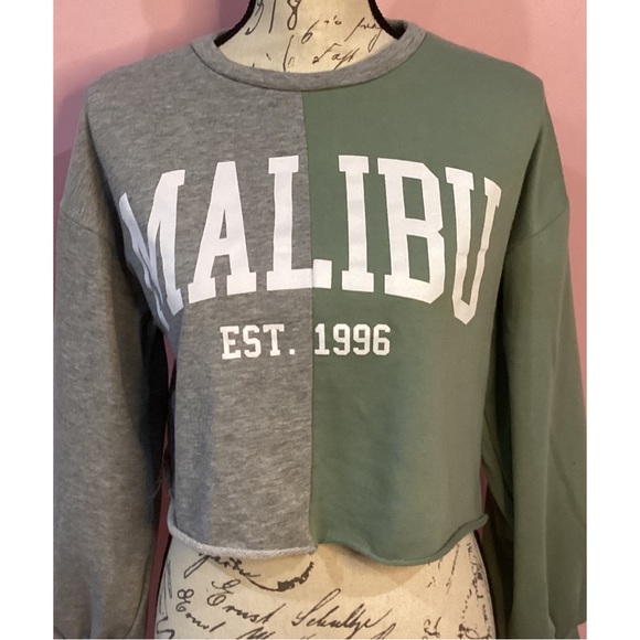 Le Lis Tops - Le Lis Malibu Cropped Sweatshirt- Sz Small